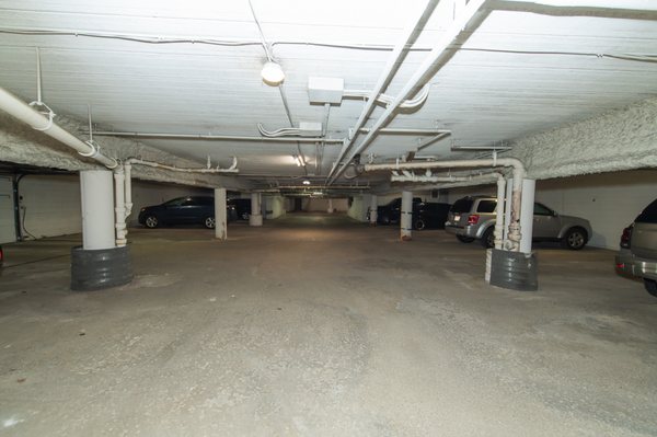 Clean, spacious underground parking