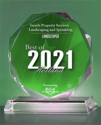 Honored to receive Best of 2021 Holland award this year - thanks to our customers for their unsolicited voting!