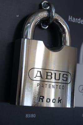 One of the largest padlocks on the market. The Rock