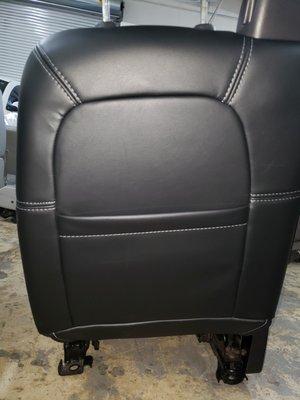 Chevy TrailBlazer SS driver seat reupholster complete backing