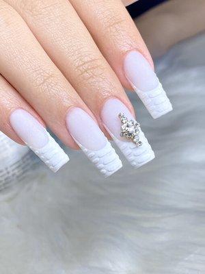 Acrylic nails.