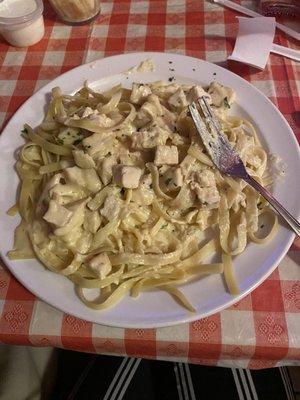 Chicken fettuccine Alfredo