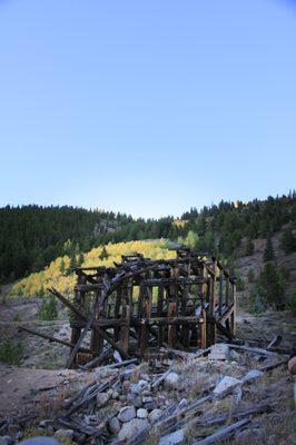 The remnants of the Farwell Mill at Independence Ghost Town