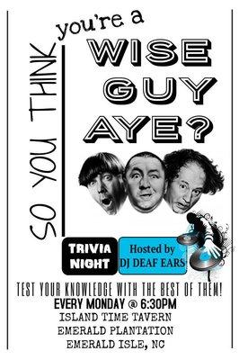 Team trivia every Monday @ 6:30pm