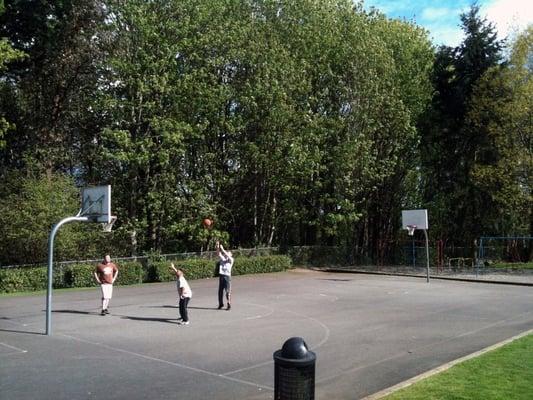 Basketball court @ Lake View Park; Burien, WA