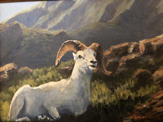 "Lord of His Domain". Oil painting