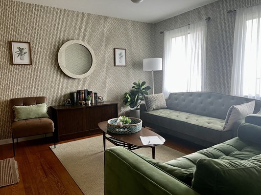 Sitting area in the extended stay