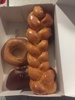 Glazed twist is 3 donuts!!!