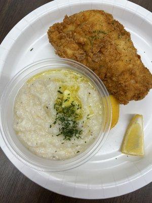 Fish and grits