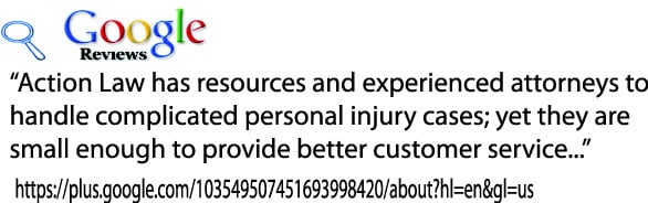 Thank you!  Action Law Offices Testimonial.