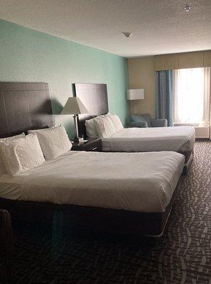 2 Queen Beds, Super comfortable accommodations.