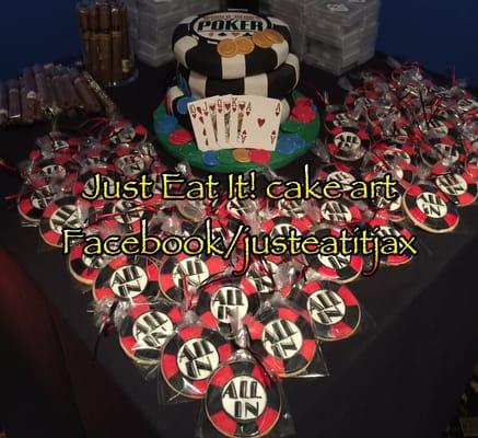 ALL IN hand painted sugar cookies to add to grooms cake