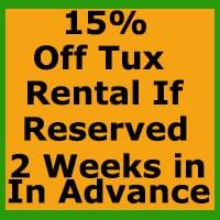 Coupon for a Tuxedo rental