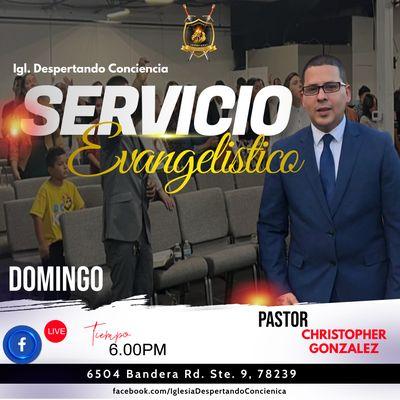 Sunday services at 6 pm