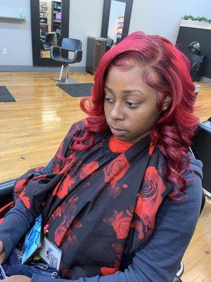 Frontal Quickweave with Curls