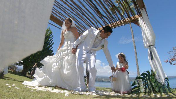 Lovely moment during a beautiful wedding ceremony