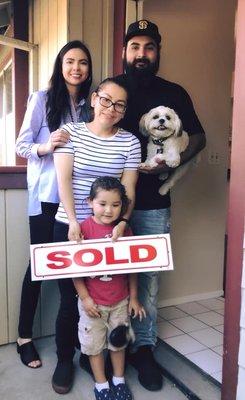 I am so grateful for my wonderful clients. They were first time home buyers!