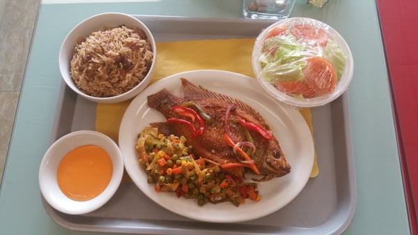 Red Snapper was delicious. I always wanted to try Haitian cuisine and I was highly impressed.