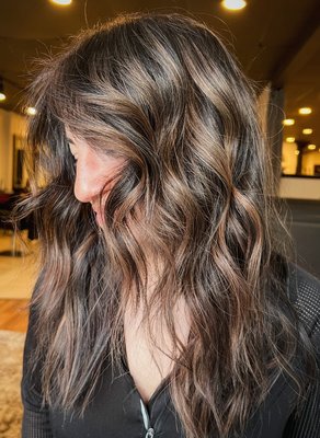 Brunette balayage