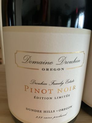 Outstanding Oregon Pinot Noir we picked up at Cuvée.