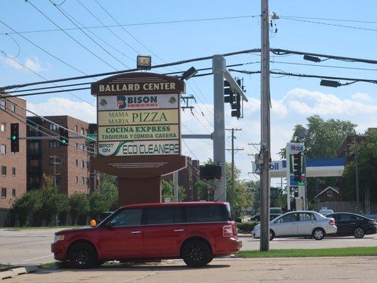 Their strip mall signage.