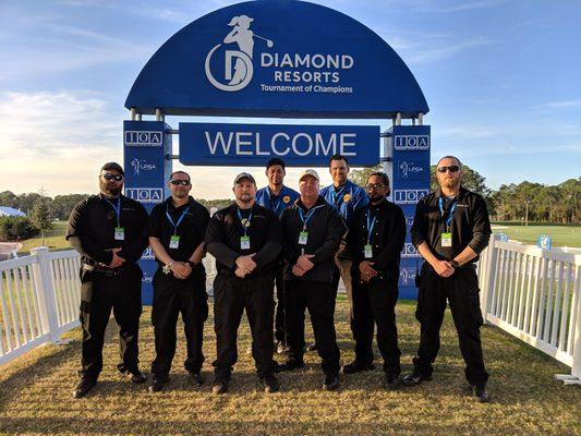 PGA Pro/Am & Celebrity Golf Tournament 2019 . We provided VIP Security And Access Control for the event .