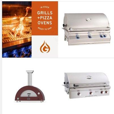 Stuck waiting for your built-in grill to ship? Pro quality brands like Lynx Grills & Fire Magic Grills  in stock in our warehouse now!