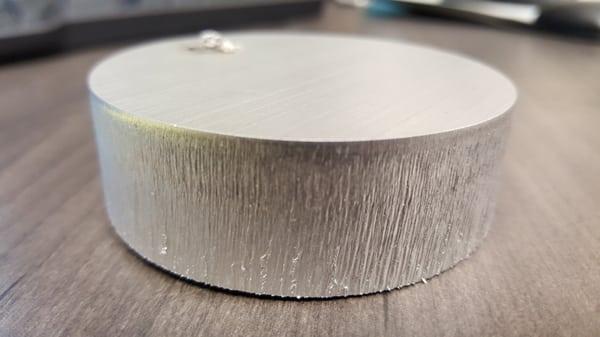 Laser processing of 3/4" Aluminum is possible.