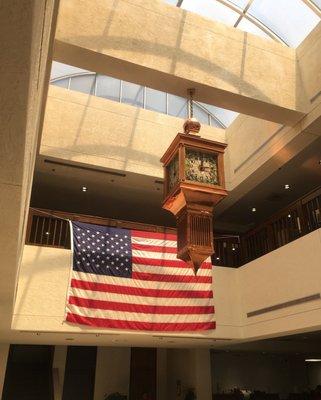 The Citizens National Bank.  Interior lobby.