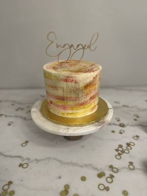 Engagement party cake