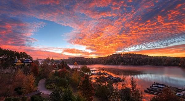 Sunrise on Lake Keowee