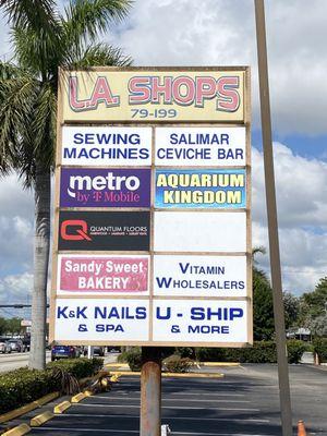 Sign outside on Oakland Park.