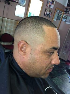 Smooth bald fade cut by Josh