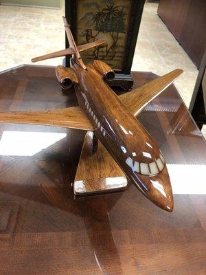 Jet art in the lobby