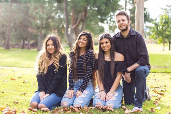 Sibling portraits in the park