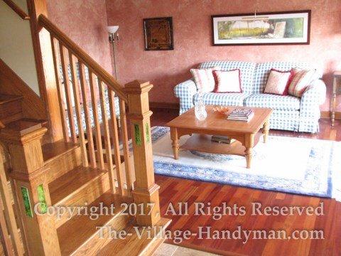 Oak Stair and handrail conversion