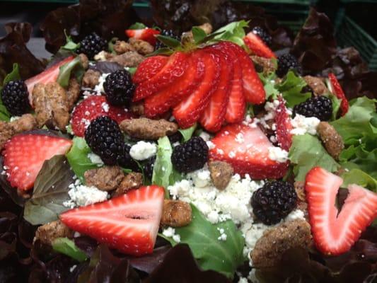 Strawberry Fields salad with Champagne vinaigrette