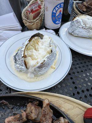 Baked Potato with plenty of butter and sour cream!