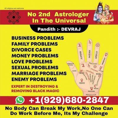 AstrologerPandit:DEVRAJ Any Problems" Can be Solved With in 6day %GuaranteCallNow+1 (929)680-2847