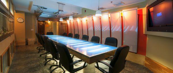 Conference room 1 - seats up to 16 people.