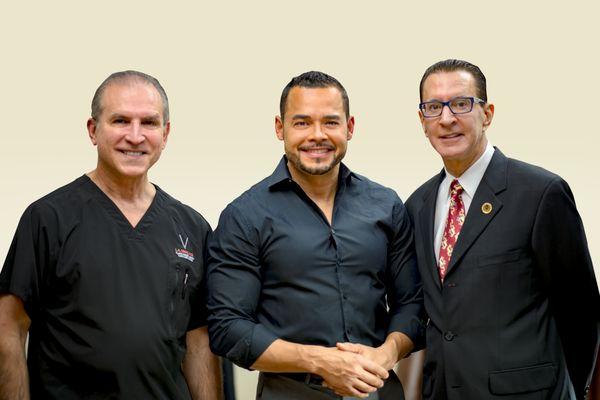 Dr. Luis Vinas, Adley DaSilva & Dr. John Porcaro