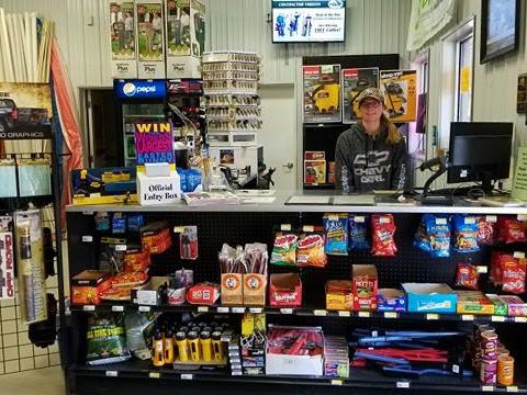 Lots of snacks and treats at the front counter!