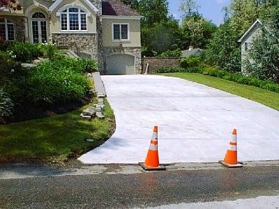 concrete driveway