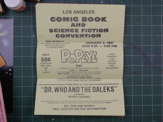 Popeye's probably not drawing people into the shows these days!  Maybe not so much back then either but the Popeye show was on every Sunday.