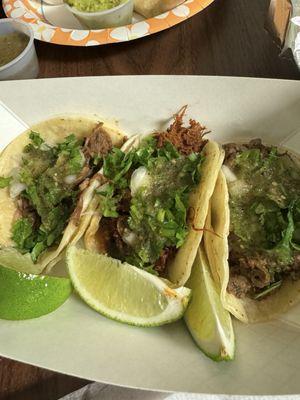 Taco Tuesday! Carne asada Barbacoa Al pastor