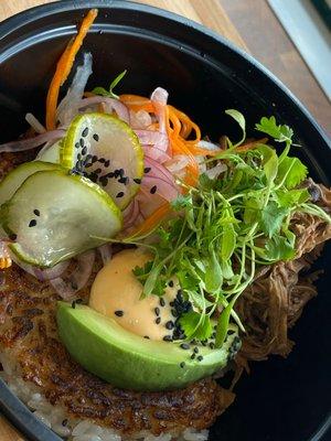 Cocolon Bowl with Braised Short Rib.