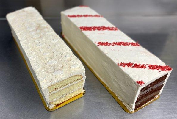 Holiday cake slices!