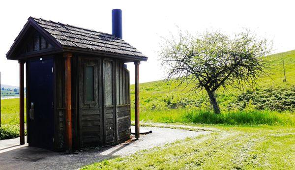 Rustic looking from the outside, but nicer than expected inside. Located next to the parking lot on Coville Rd