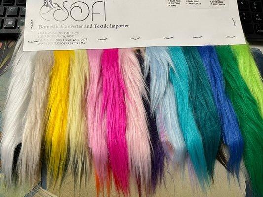 Vibrant and thick Mohair