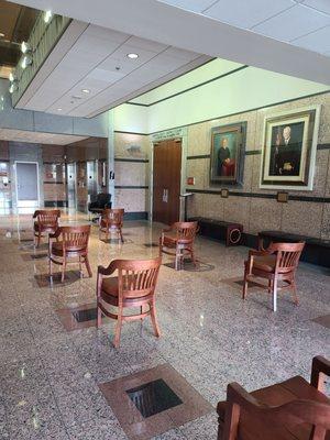 Courthouse hallway